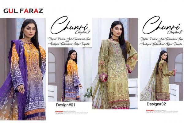 Gul Faraz Chunari Vol 2 Karachi Cotton Dress Material Collection